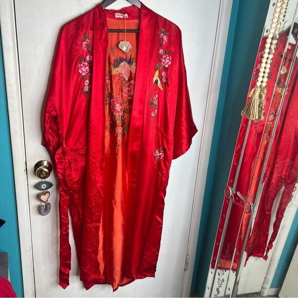 Yijin silk beautiful embroidery all over 4O’s oriental Chinese gorgeous unique - Picture 1 of 16